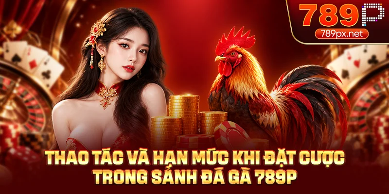 Thao tác và hạn mức khi đặt cược trong sảnh đá gà 789P